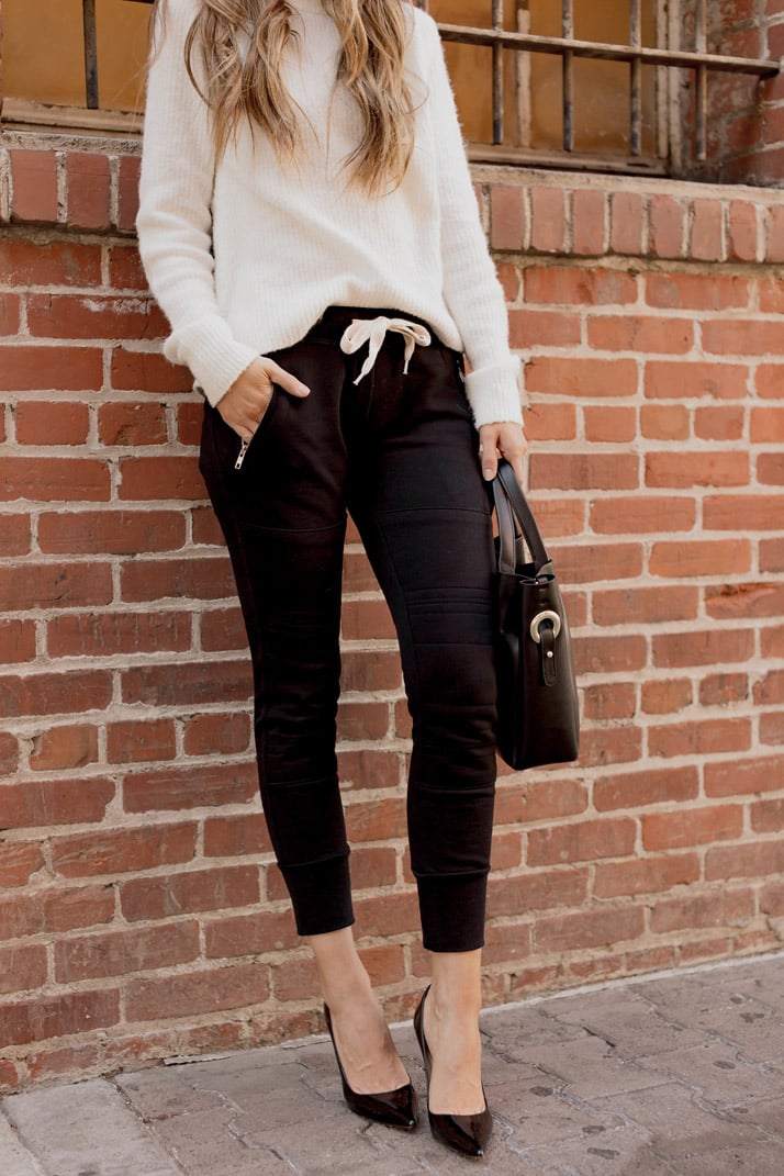 black joggers