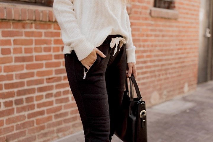 black slim fit joggers