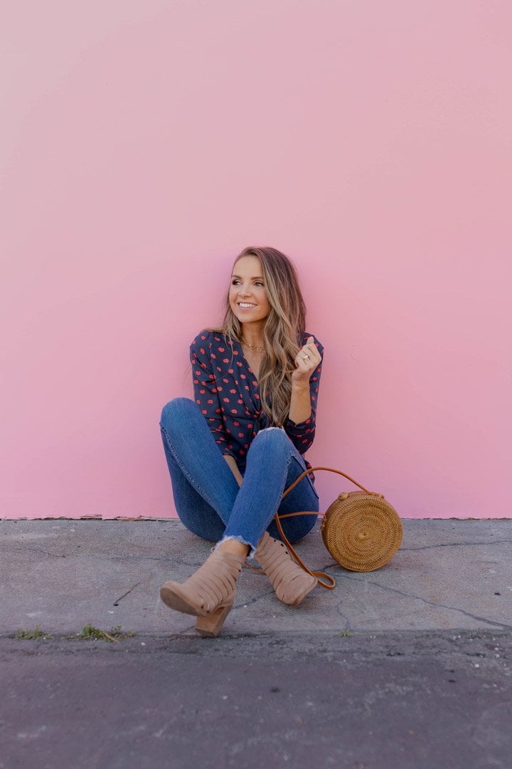 An easy date night look for valentine's day