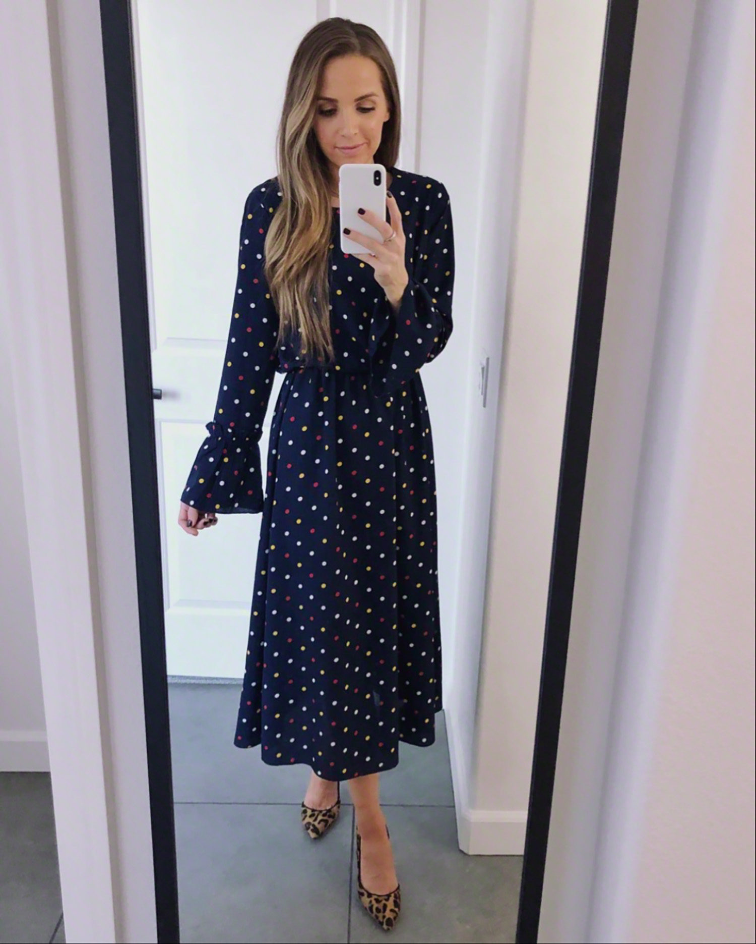 polka dot midi dress | merricksart.com
