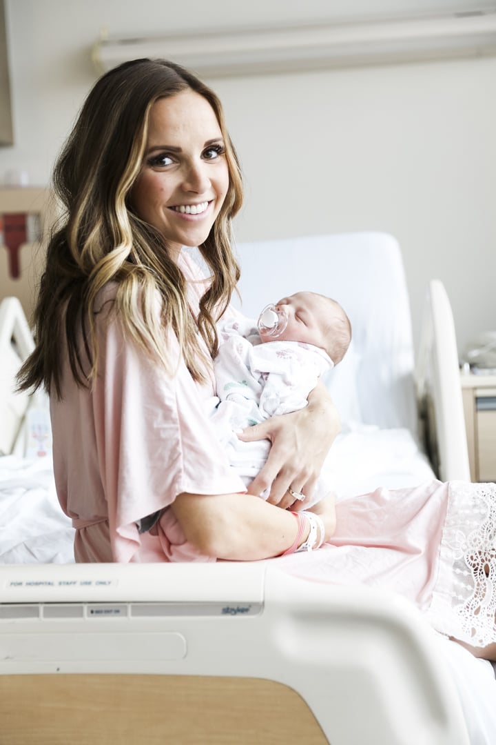 pink hospital gown