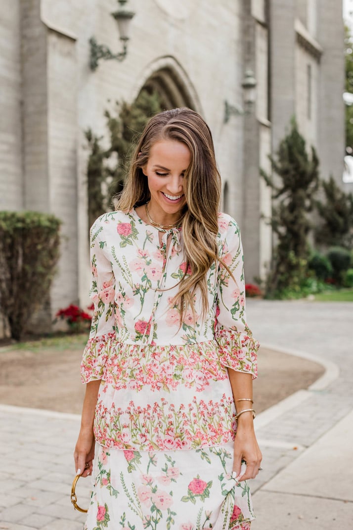 floral maxi dress