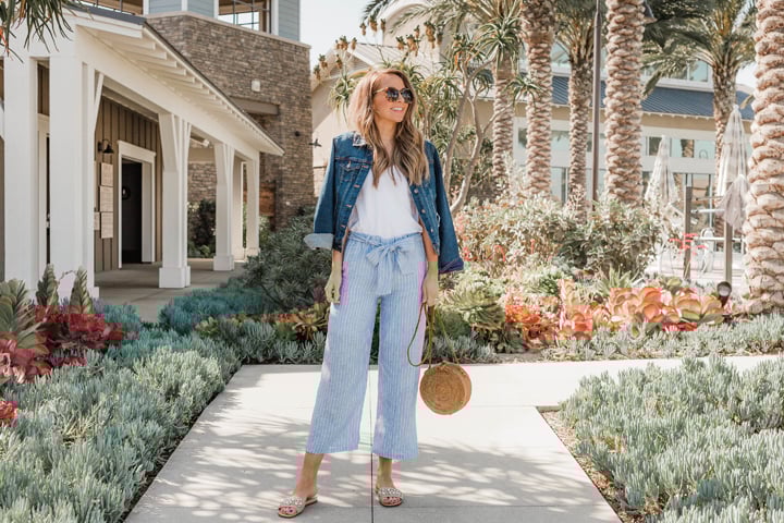 an easy beginner sewing tutorial for linen culottes