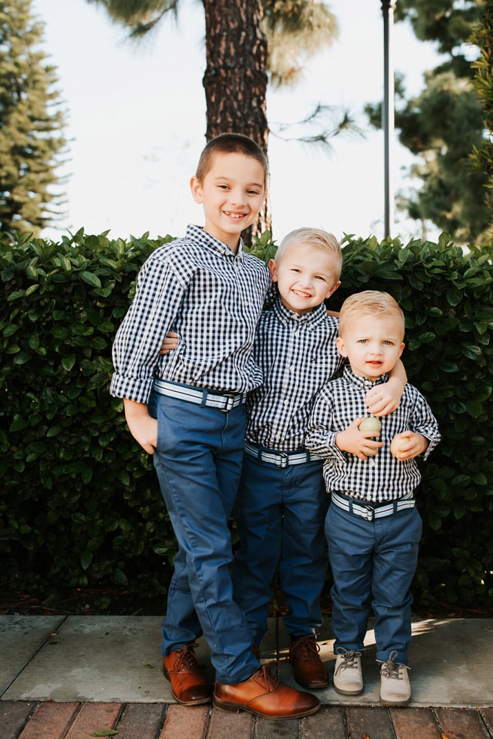 I love making my boys match, especially for Easter!