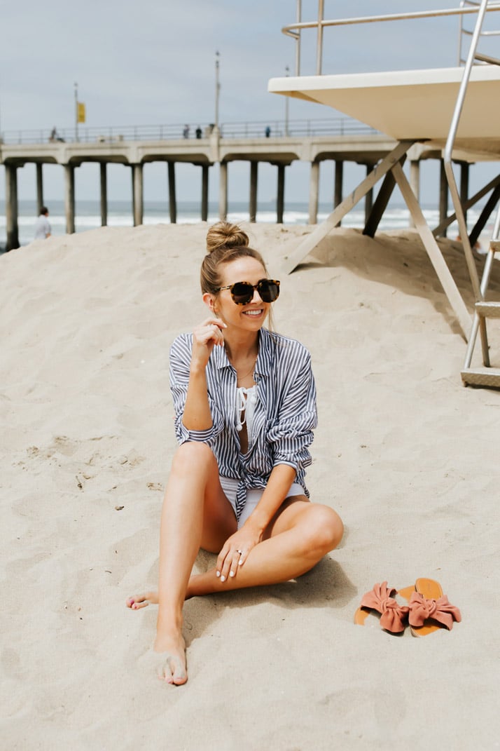 an easy and effortless beach look for summer