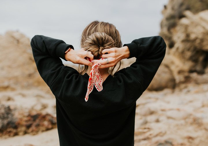an easy summer hair hack