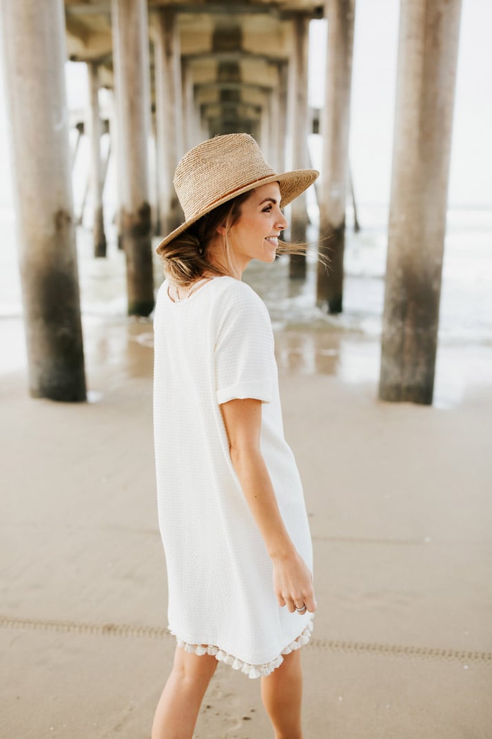 an easy beach coverup DIY