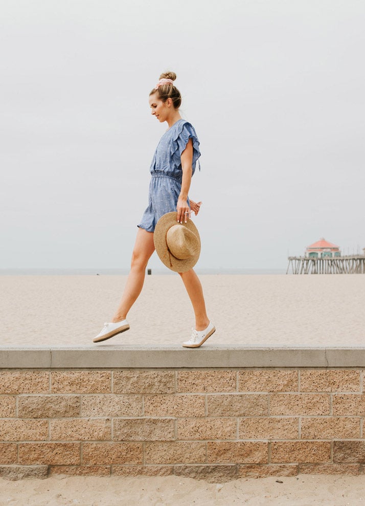 a romper is an easy and comfy beach outfit that anyone can pull off!