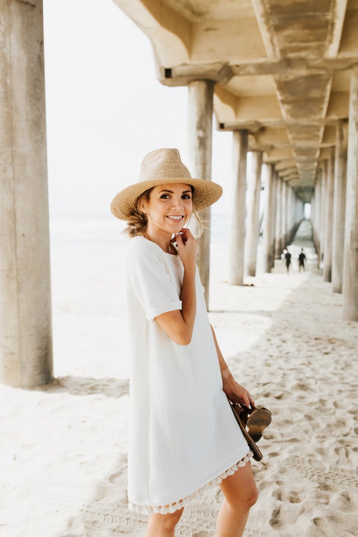 an easy beach coverup you can make yourself!