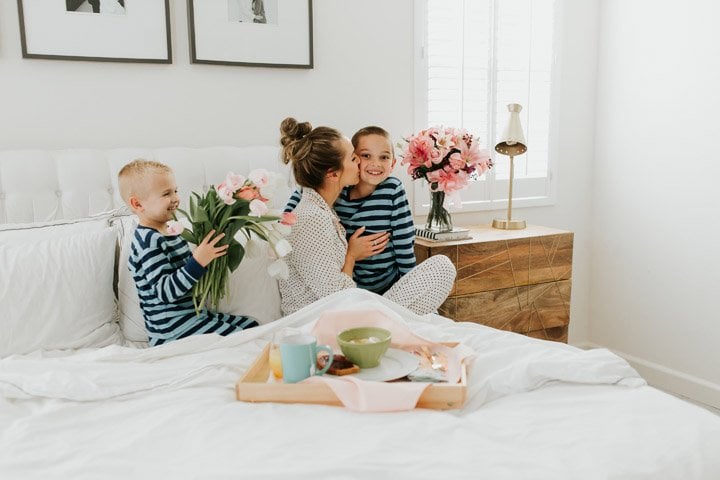 snuggles with my boys is the best way to spend Mother's Day
