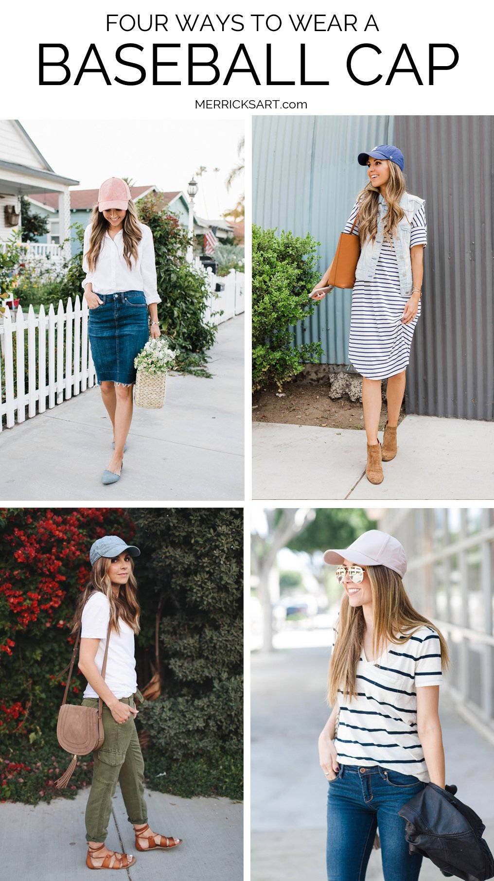 four ways to wear a baseball cap this summer