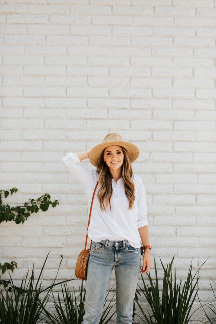 This straw hat is perfect for everyday
