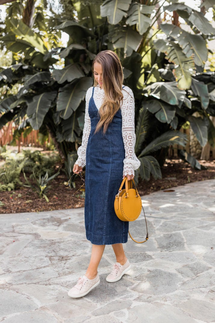 how to wear sneakers with dresses