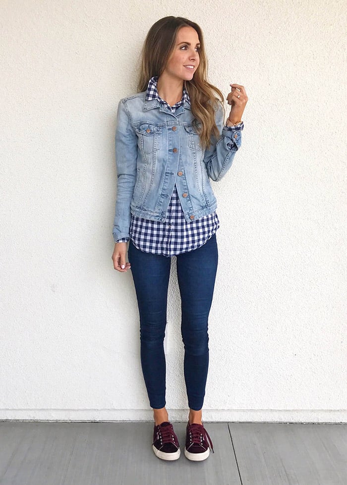 Layering shirts - jean jacket outfits