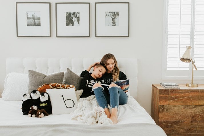reading time with Mom