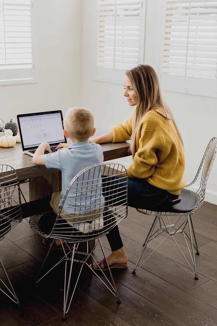 what my daily routine looks like as a working stay at home mom
