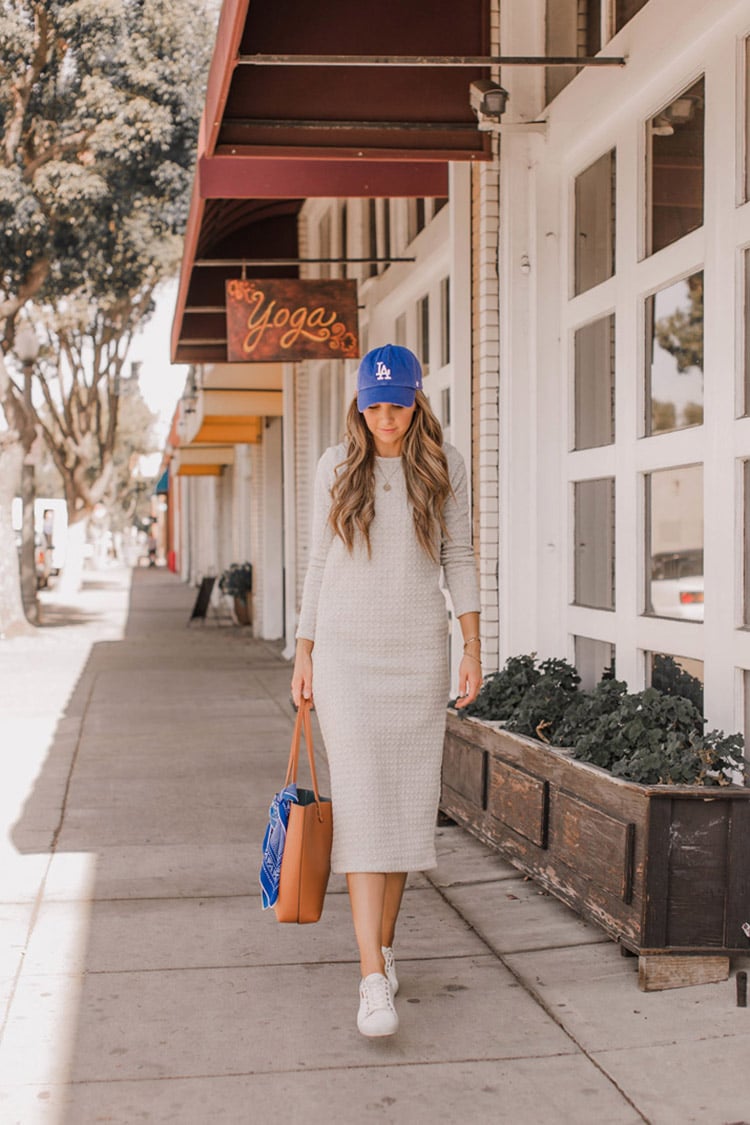 how to wear sneakers with dresses