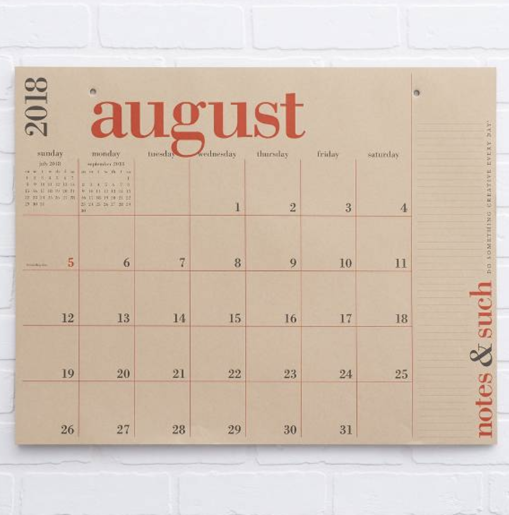 paper source large calendar