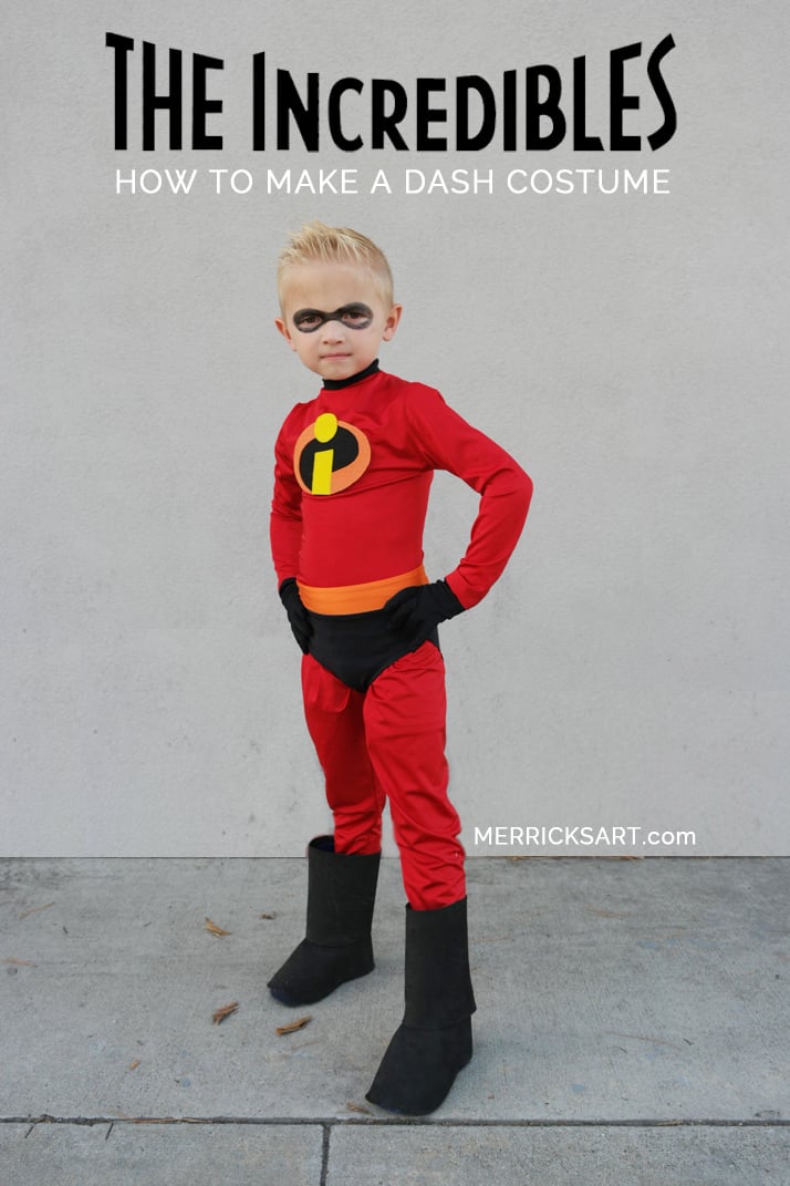 diy halloween costume for dash from the incredibles