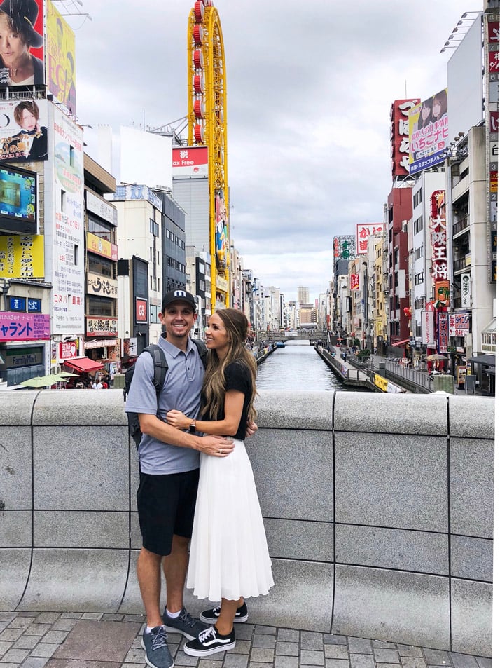 Ebisu‐Bashi Bridge in Osaka, Japan