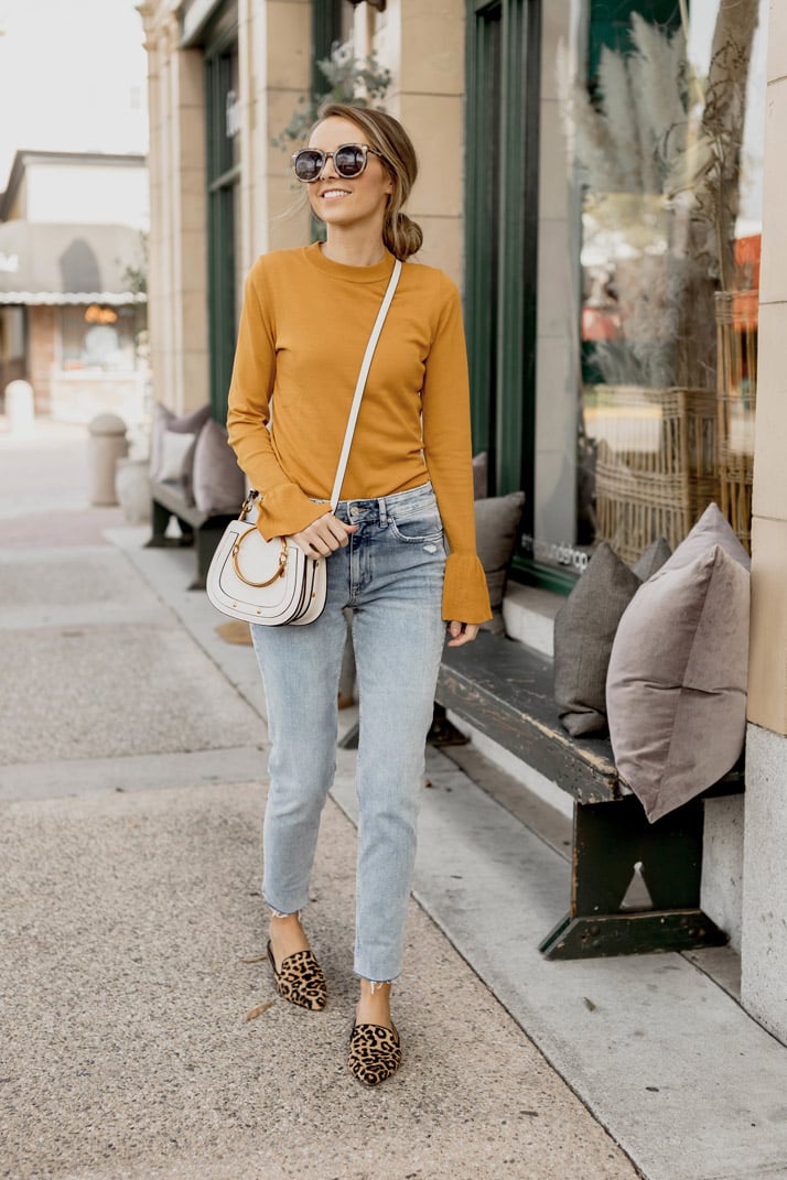 fall outfit with flats