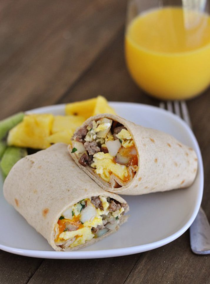 delicious and easy breakfast burritos for dinner