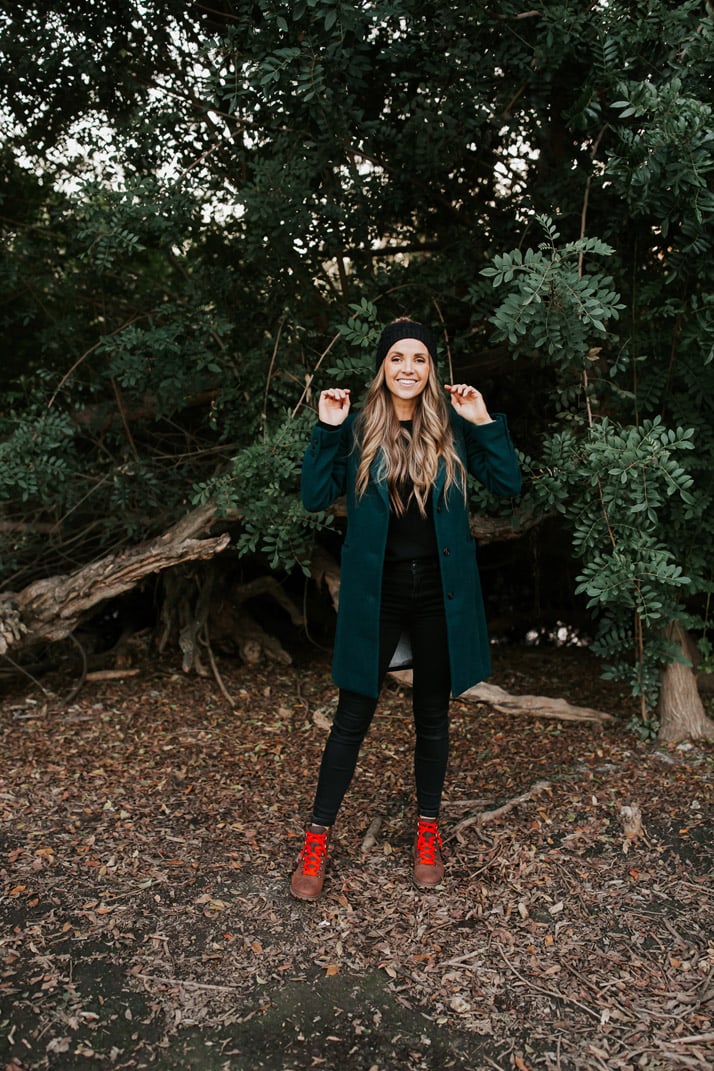 j.crew green wool coat
