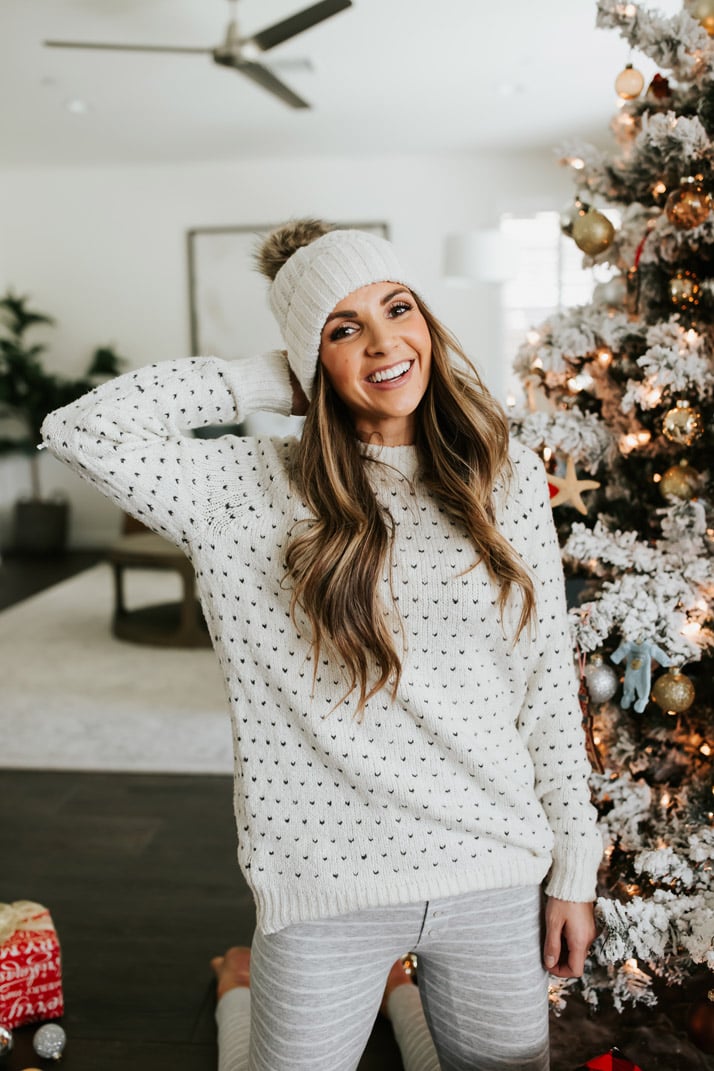 fair isle sweater and leggings