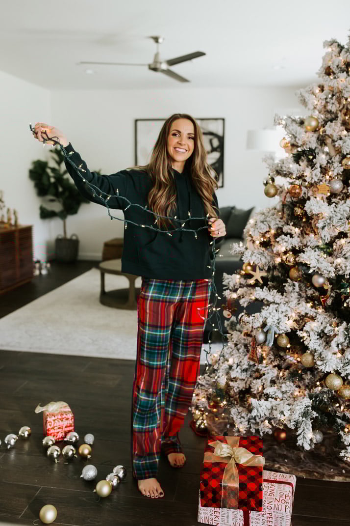 plaid pajama pants that come in three lengths