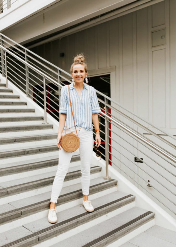 outfits with white jeans