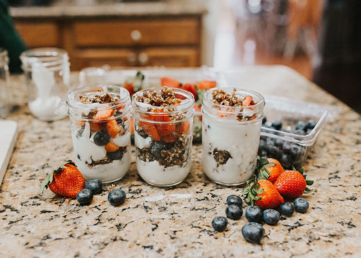 fruit and yogurt cups