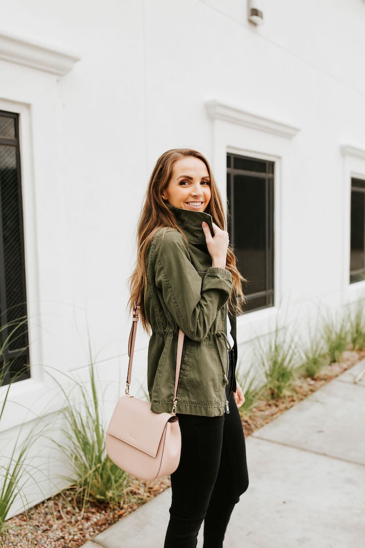 olive green jacket