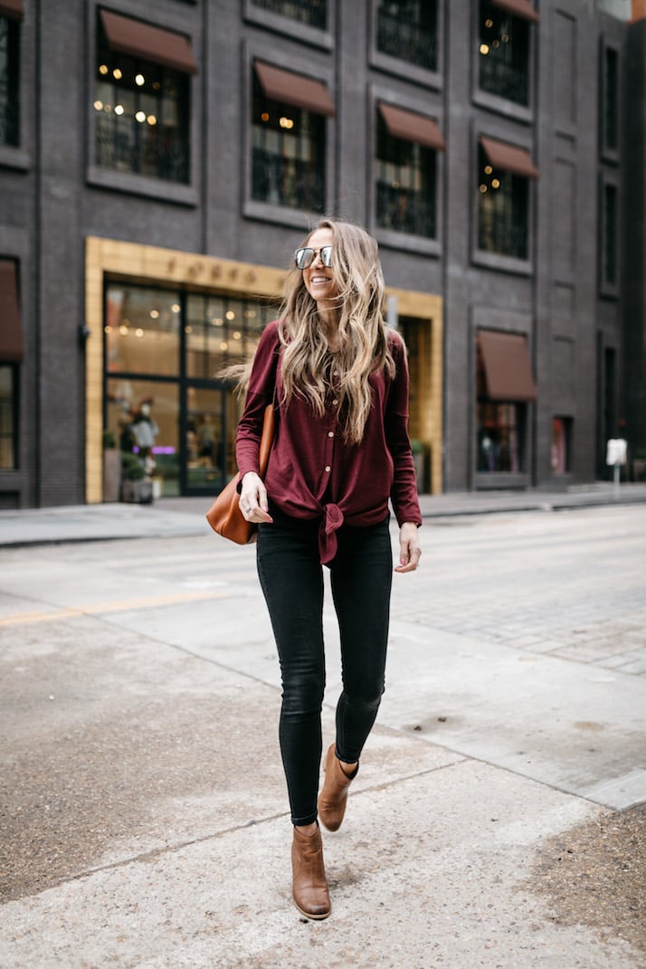 I'm obsessed with this henley tee that's under $20!