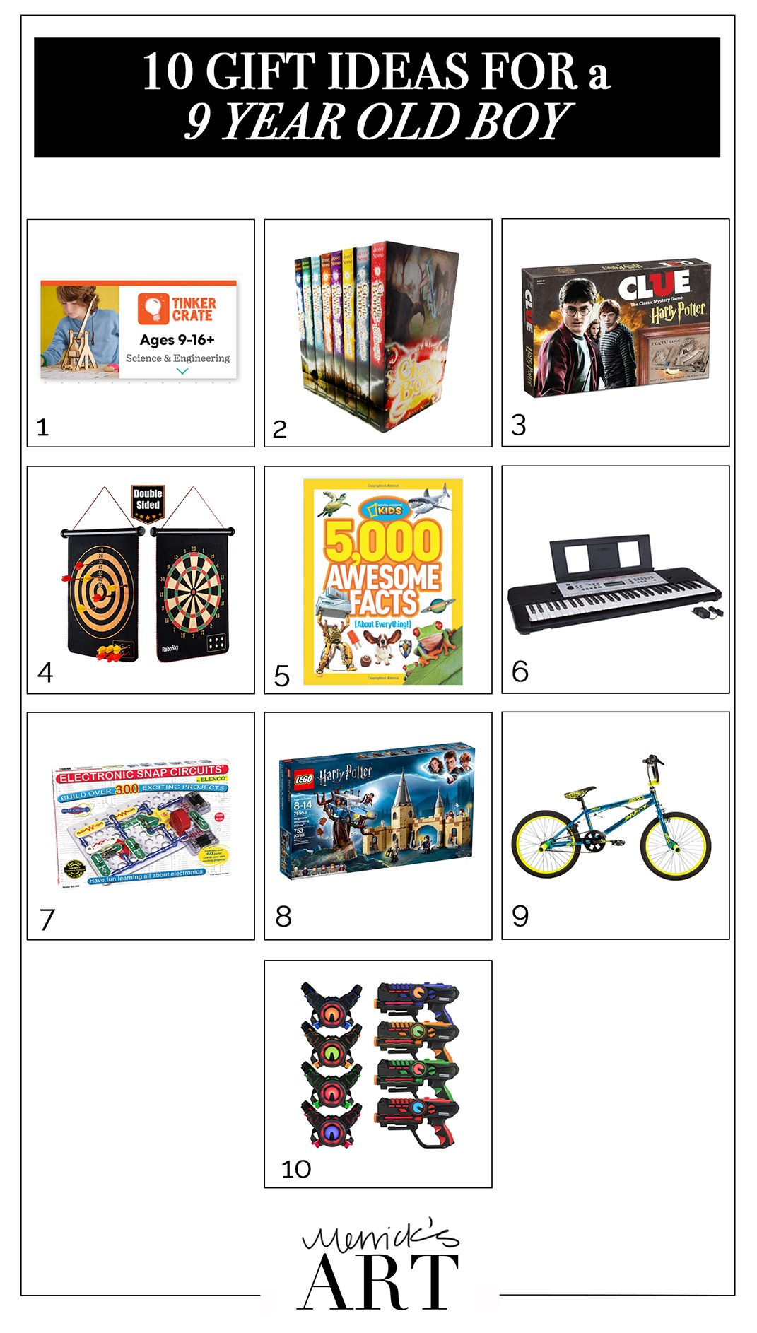 Gift ideas for a 9 year old boy