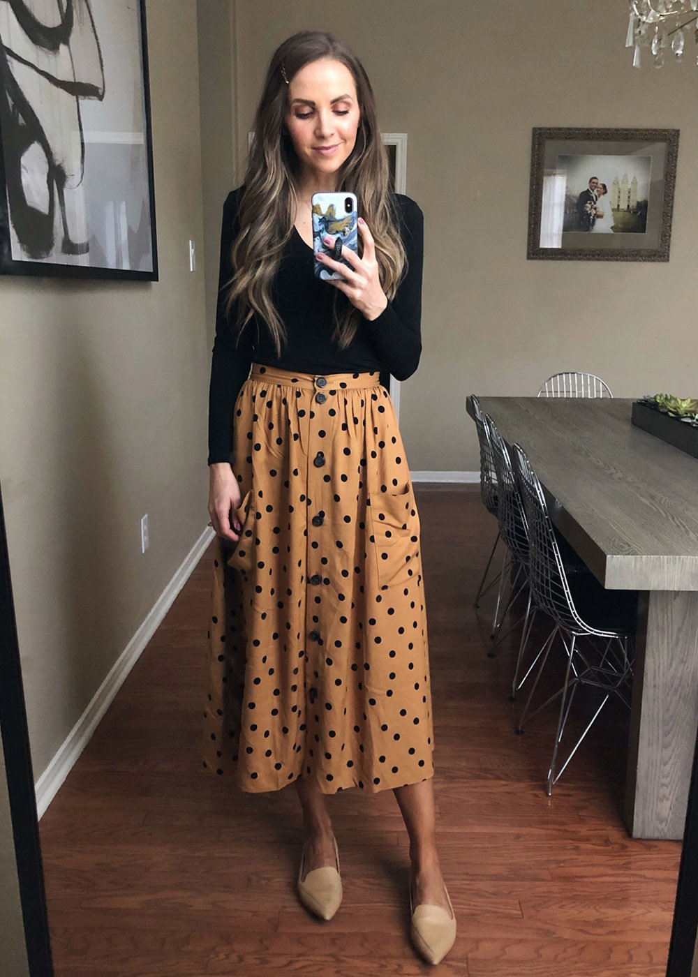 how to style a midi skirt