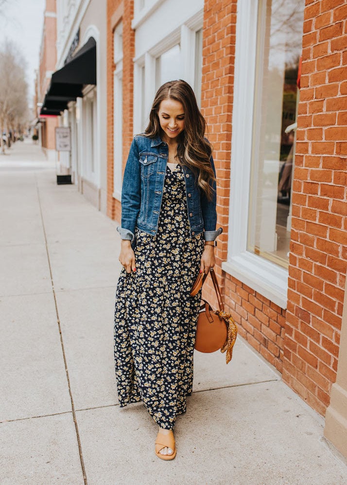 merricksart floral maxi dress from walmart
