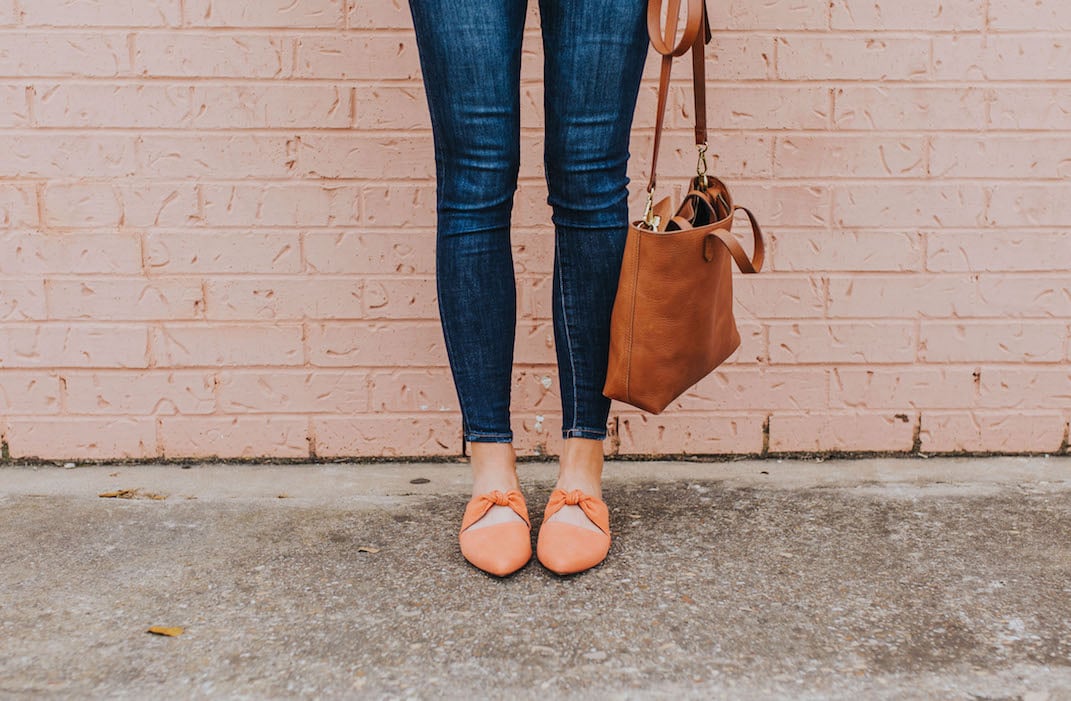 slide mules with knots
