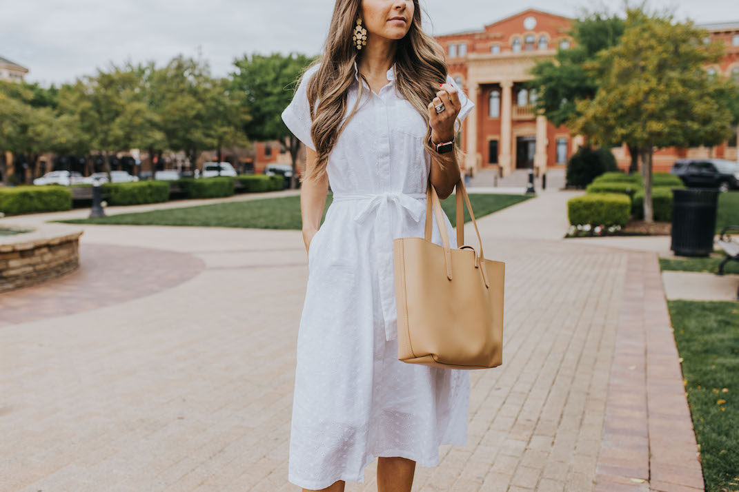 white eyelet shirtdress from walmart merricksart