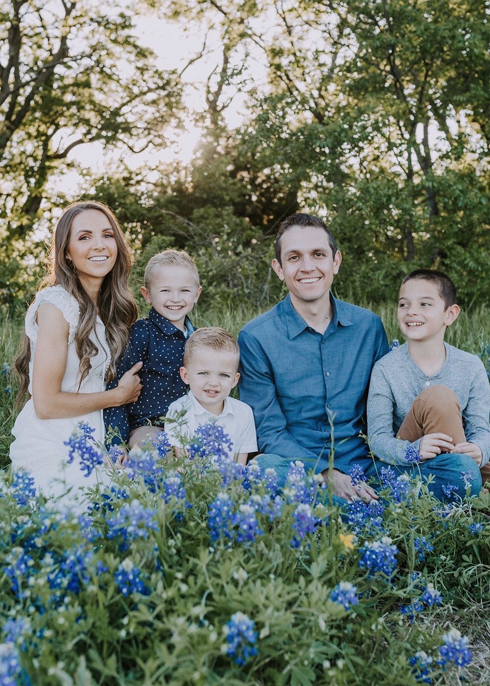 family pictures bluebonnets