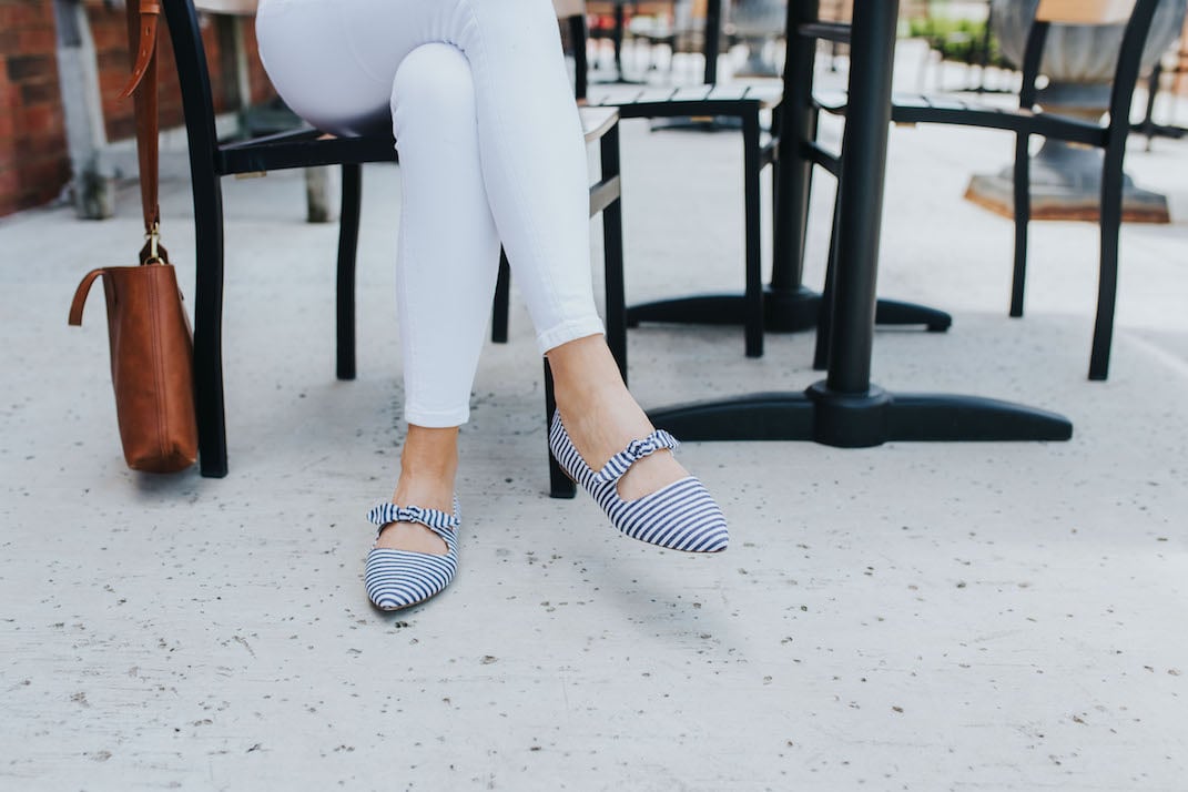 the cutest striped flats for summer