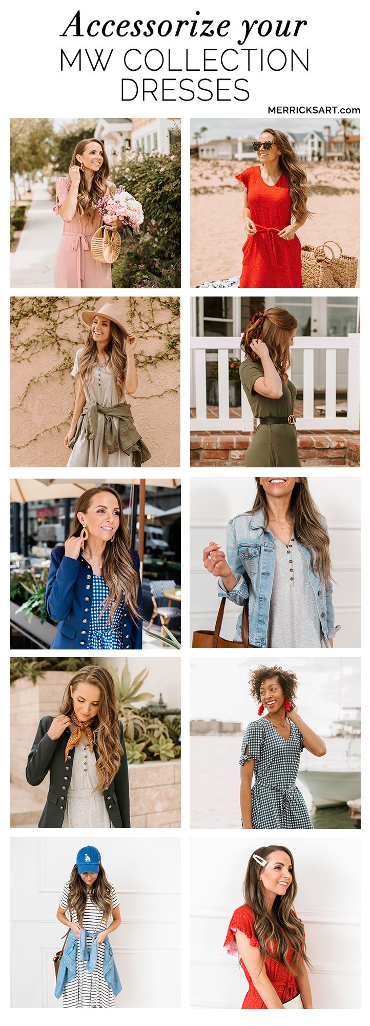 how to accessorize summer dresses