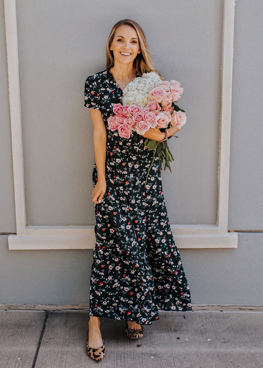 floral maxi dress