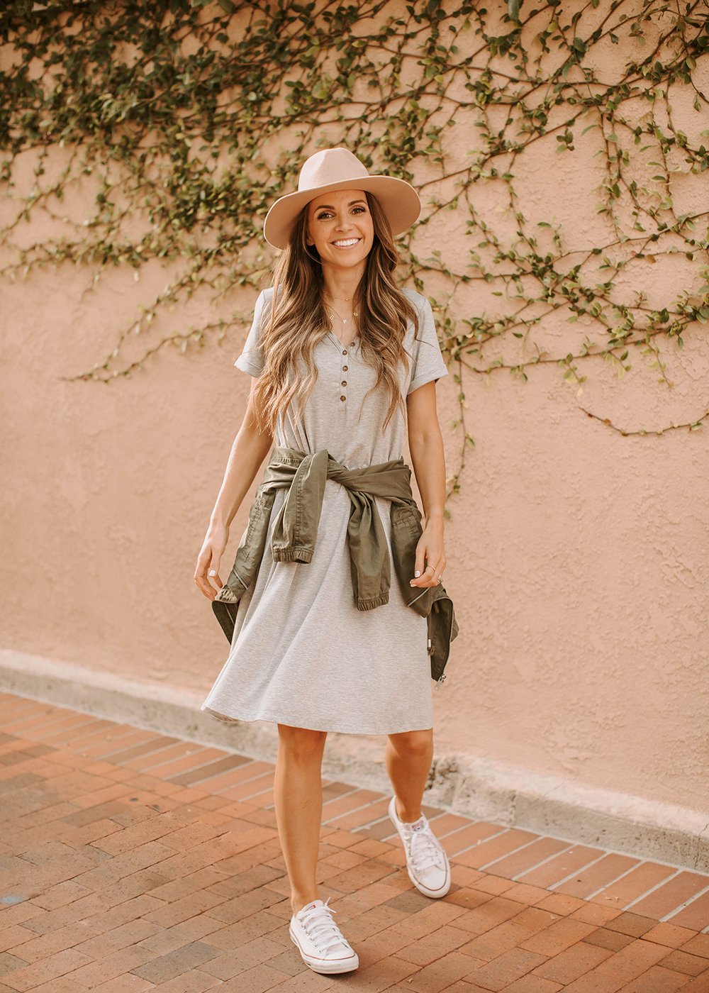 MW Anywhere Henley Dress in Gray