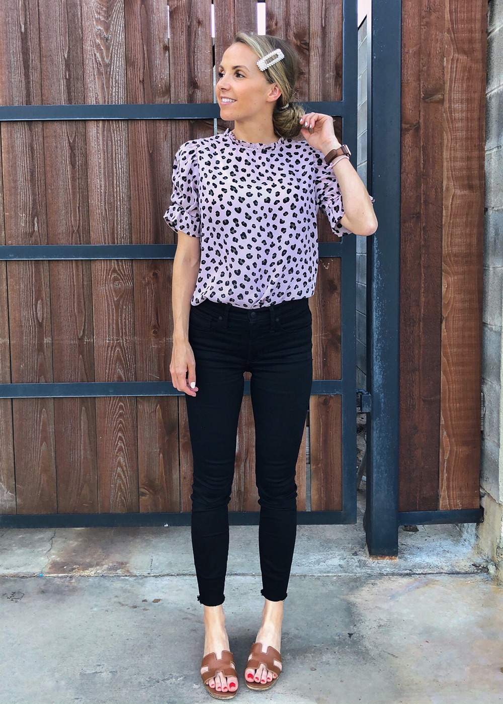 leopard print top