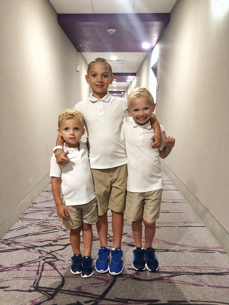 temporary hotel living with kids