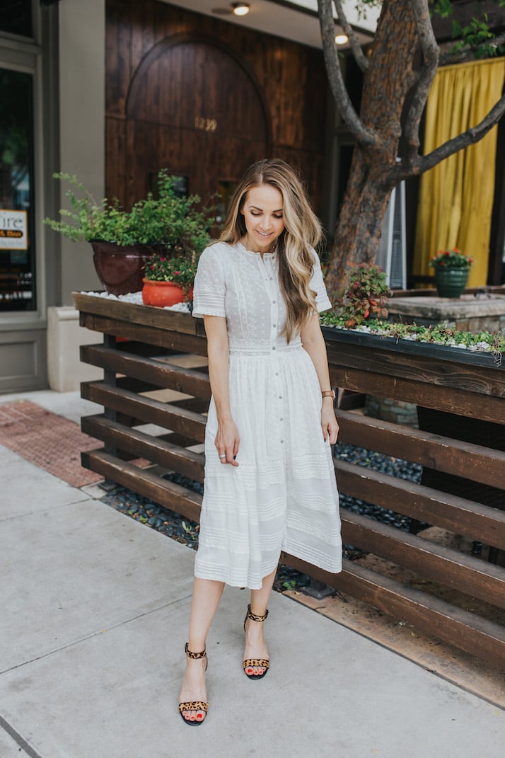 white summer dress church outfit ideas