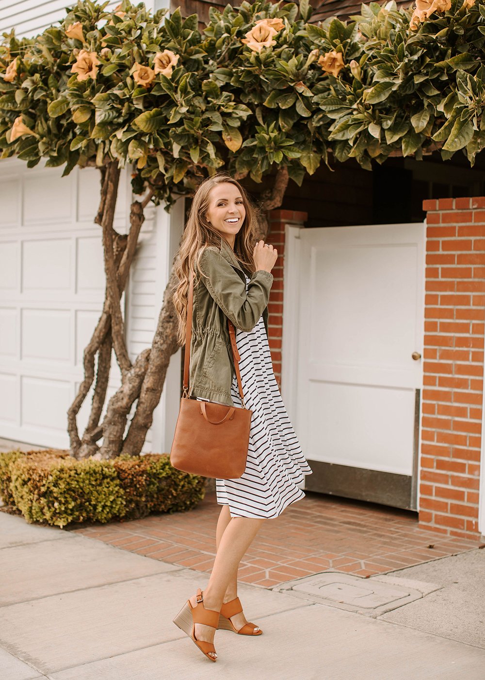 MW Anywhere Striped Crew Neck Dress
