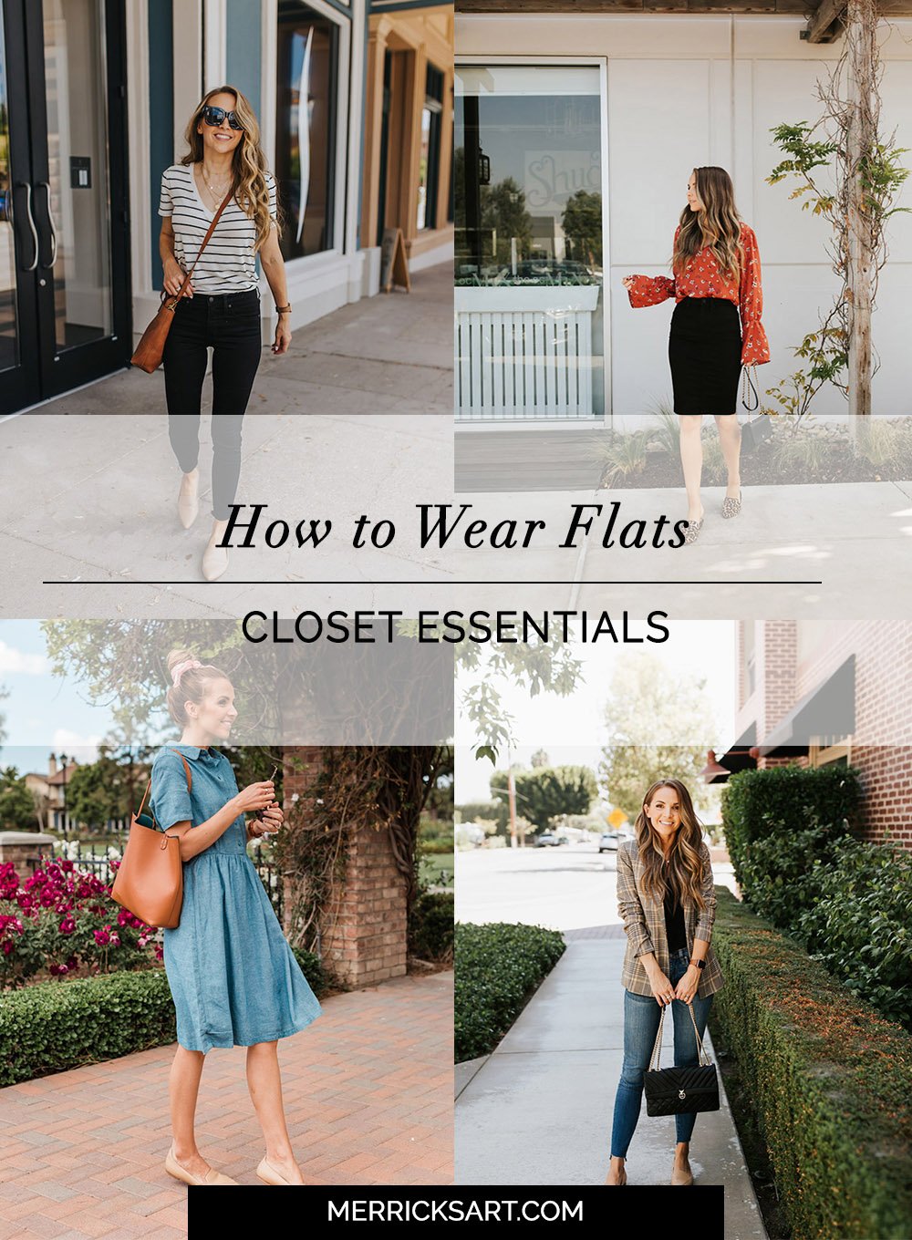 how to wear flats with jeans, skirts, dresses, and more!