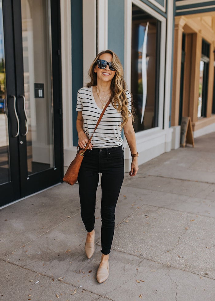 how to wear flats with jeans, skirts, dresses, and more!