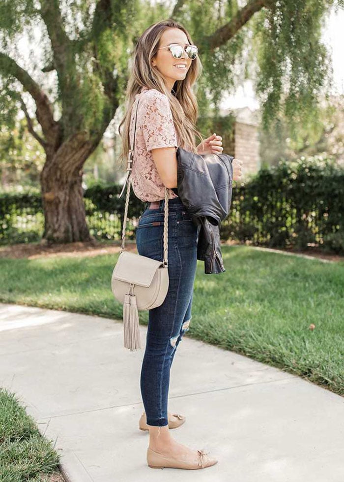 how to wear flats with jeans, skirts, dresses, and more!